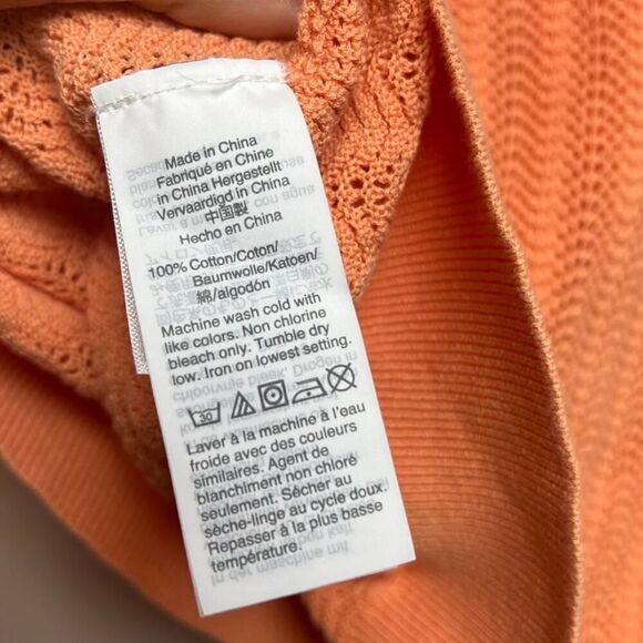 J. Crew Pointelle Ruffle Mockneck Sweater Sz. S - Picture 5 of 5